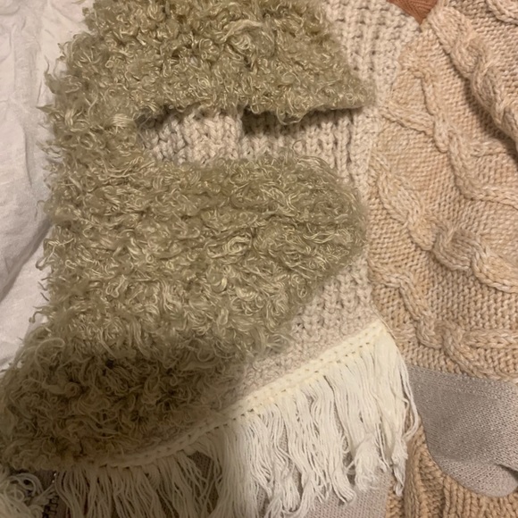 Free People Cozy Knit Mix Moto Jacket Winter White Sz S NWT - Picture 7 of 14